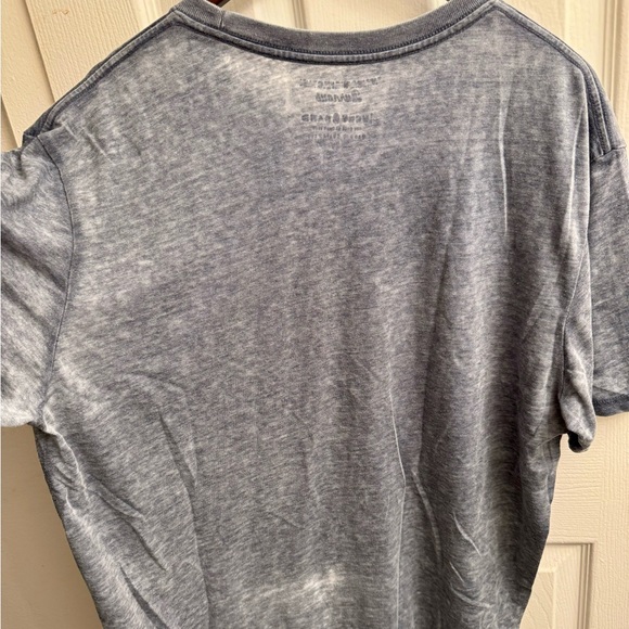 Lucky Brand Venice Burnout Cotton/Poly-Blend Graphic T-Shirt, Blue, XL - Picture 3 of 3